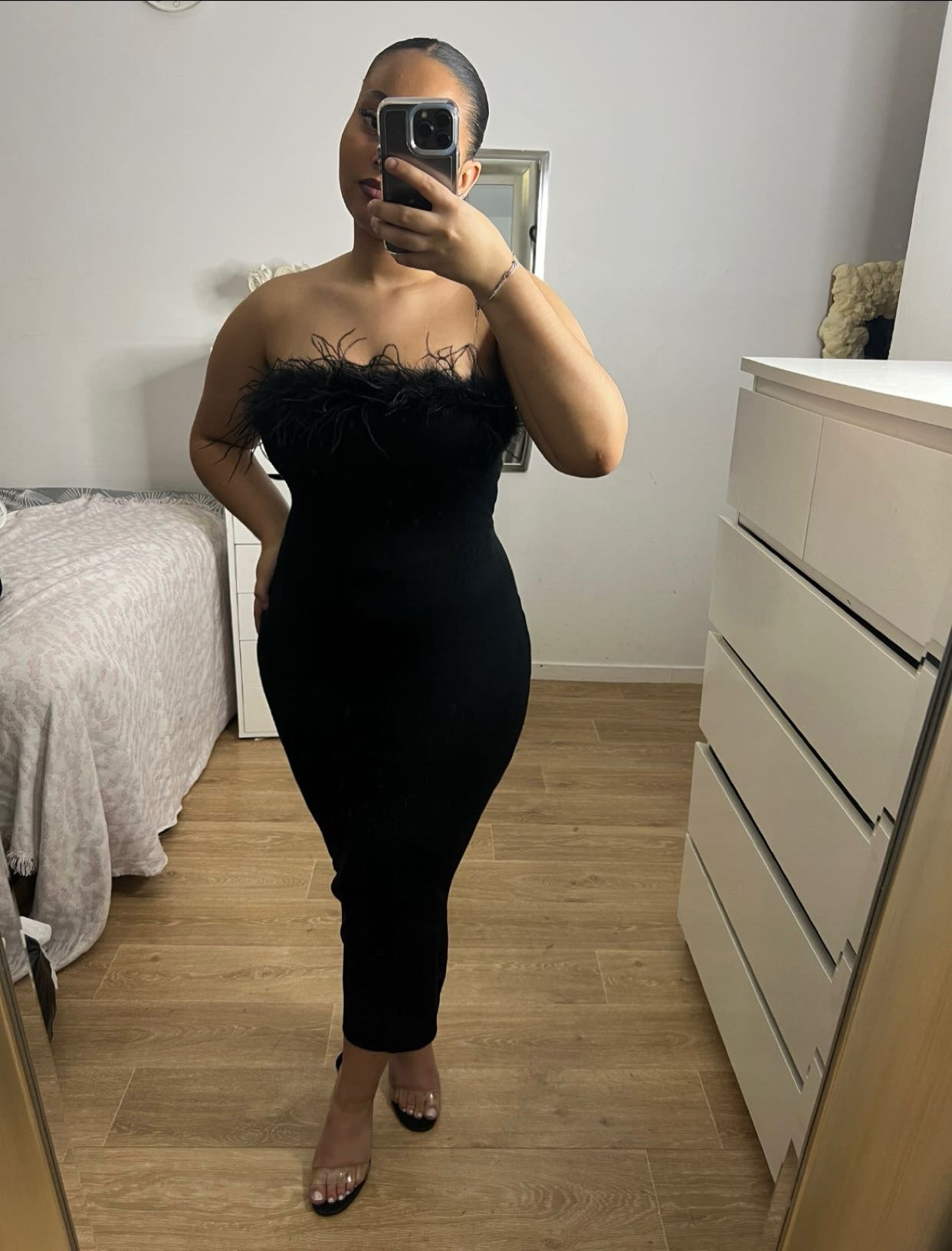 Robe plume Myl